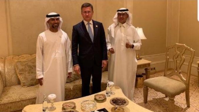 Russia e Arabia Saudita a Abu Dhabi