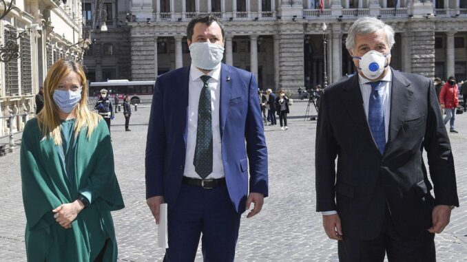 Meloni, Salvini, Tajani Meloni, Salvini, Tajani