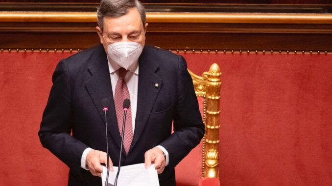 mario draghi discorso al senato covid piano vaccinale