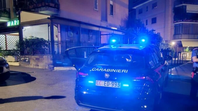 I Carabinieri Intervenuti questa notte in via Pietro Gasparri,84.-2