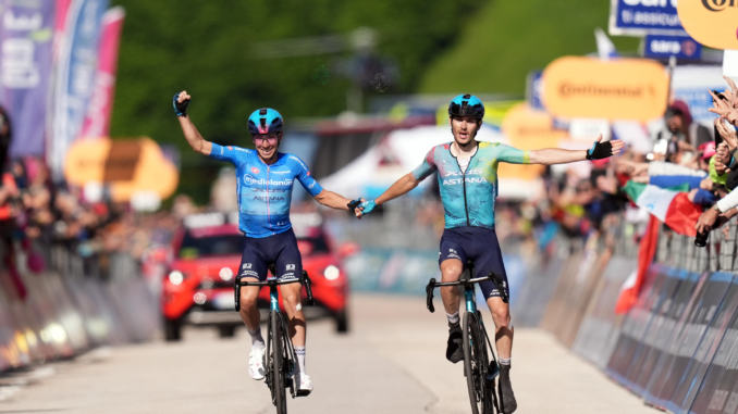 Roglič molla Giro Italia Roglič molla Giro Italia
