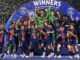 Il capitano del Psg, Marquinhos, alza la prima Champions della storia del club