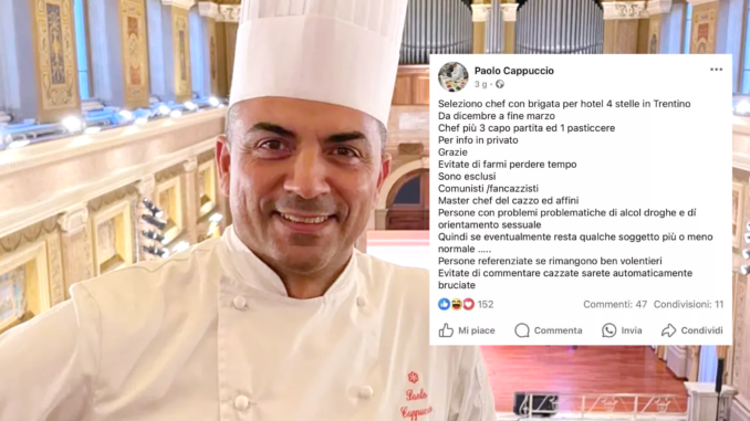 Chef Paolo Cappuccio Chef Paolo Cappuccio