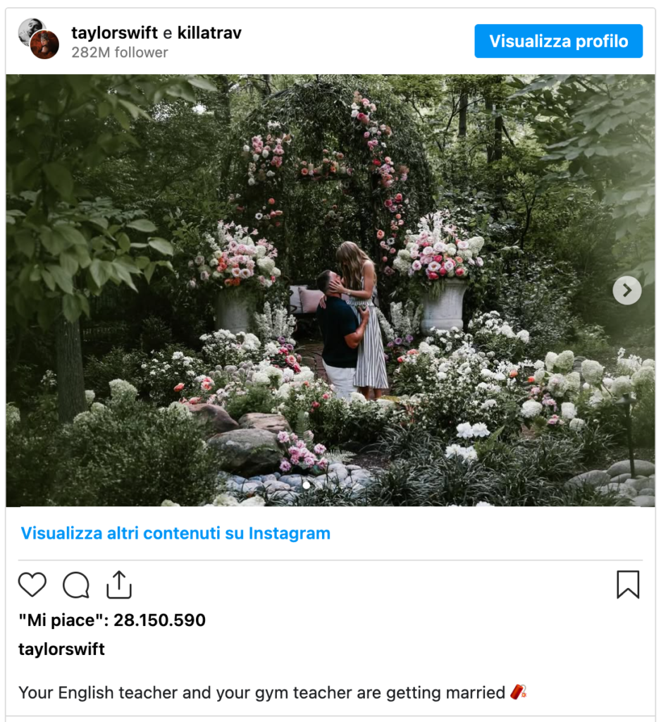 Taylor su IG