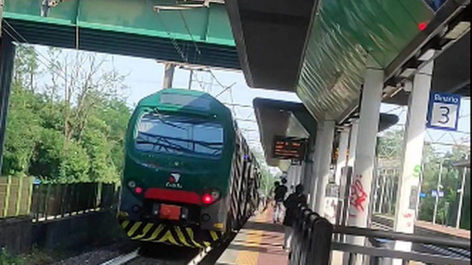 rissa treno sassate